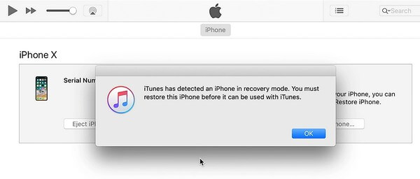 restaurar el iPhone con iTunes