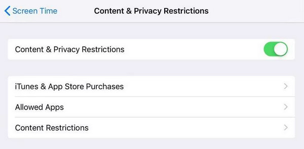 Turn Off Restrictions With a Passcode