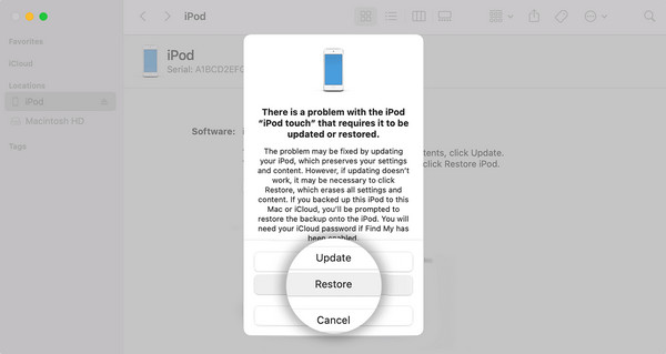 Unlock iPod Touch With Finder