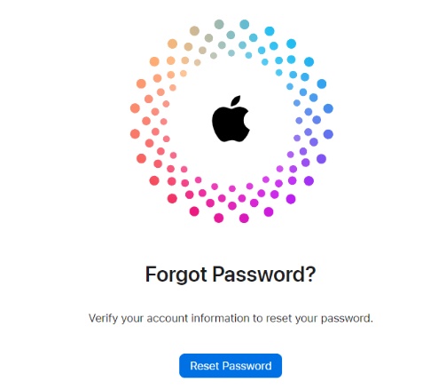 Unlock Apple ID via iForgot Website