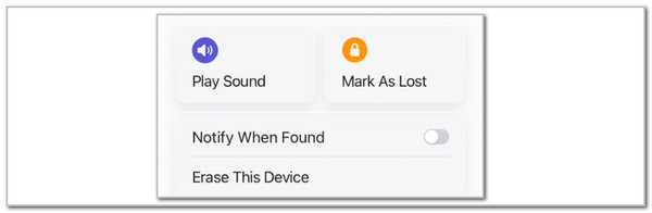 choose erase this device