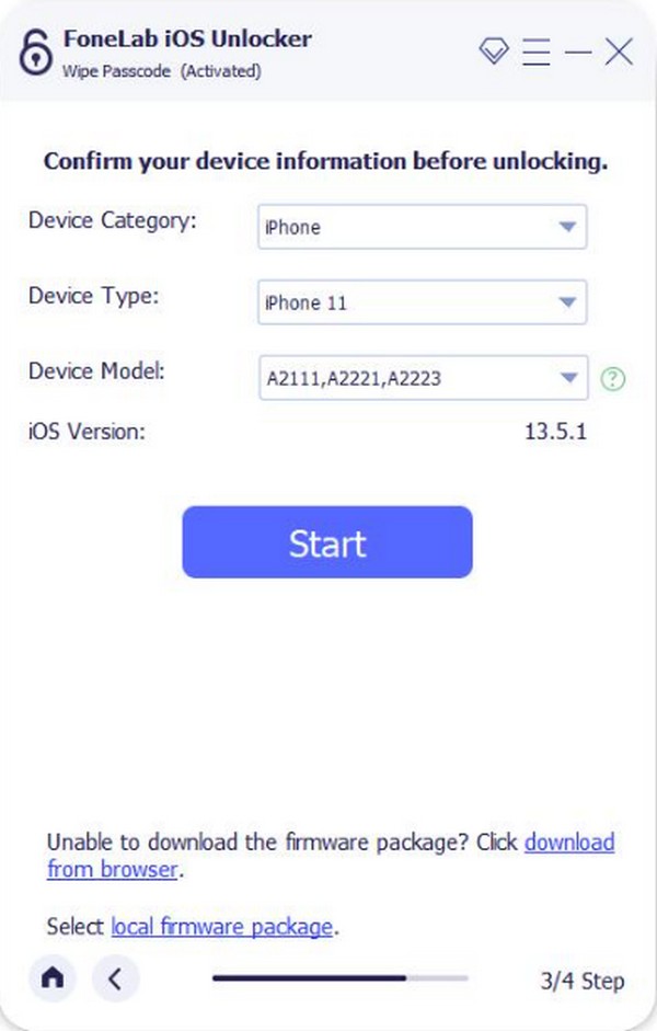 confirm device info