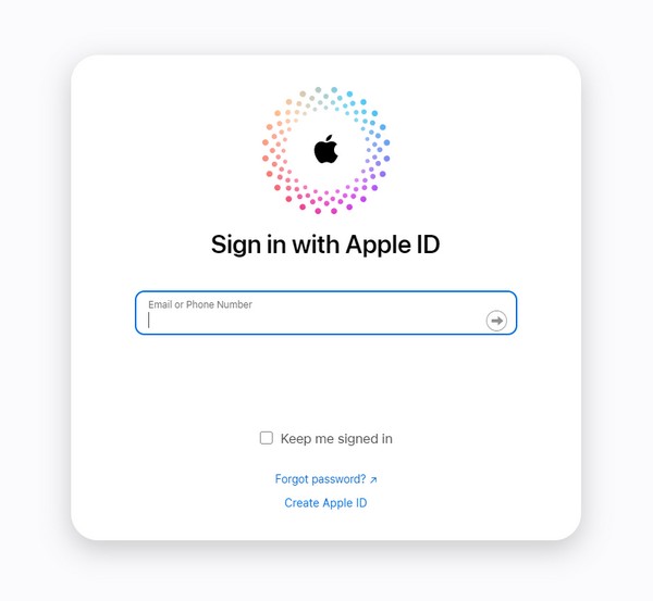 connectez-vous au compte iCloud