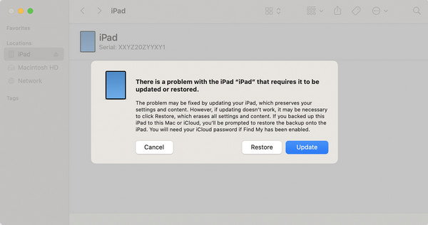 Unlock iPad Without iTunes Through Finder