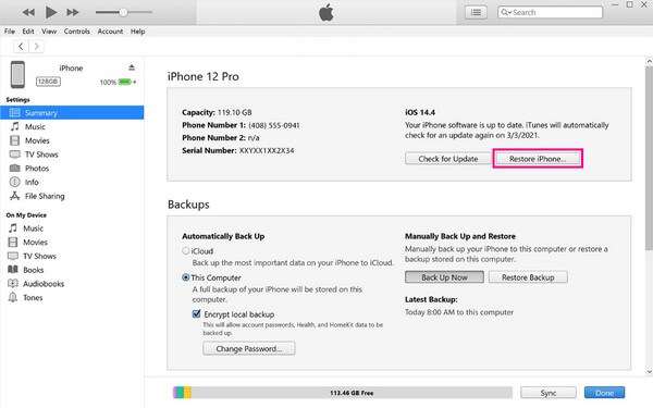 Desbloquear iPhone con iTunes o Finder