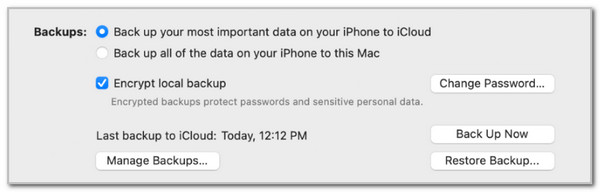 click restore backup