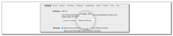 click restart iphone