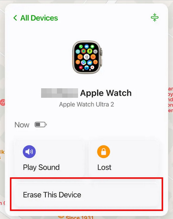 Unpair Apple Watch Via Find My App