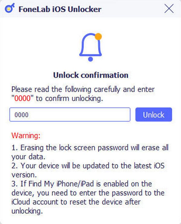 click unlock