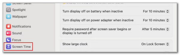 click screen time