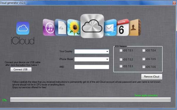 herramienta de generador de icloud