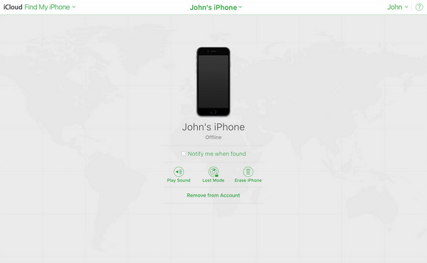 unlock icloud through find my