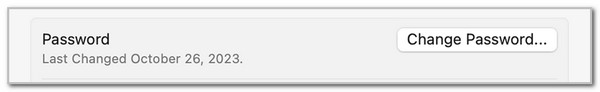 click change password