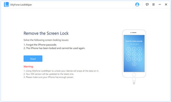 interfaccia imyfone lockwiper