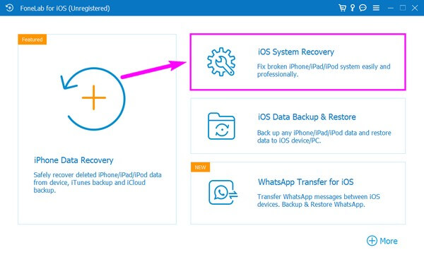 Välj iOS System Recovery