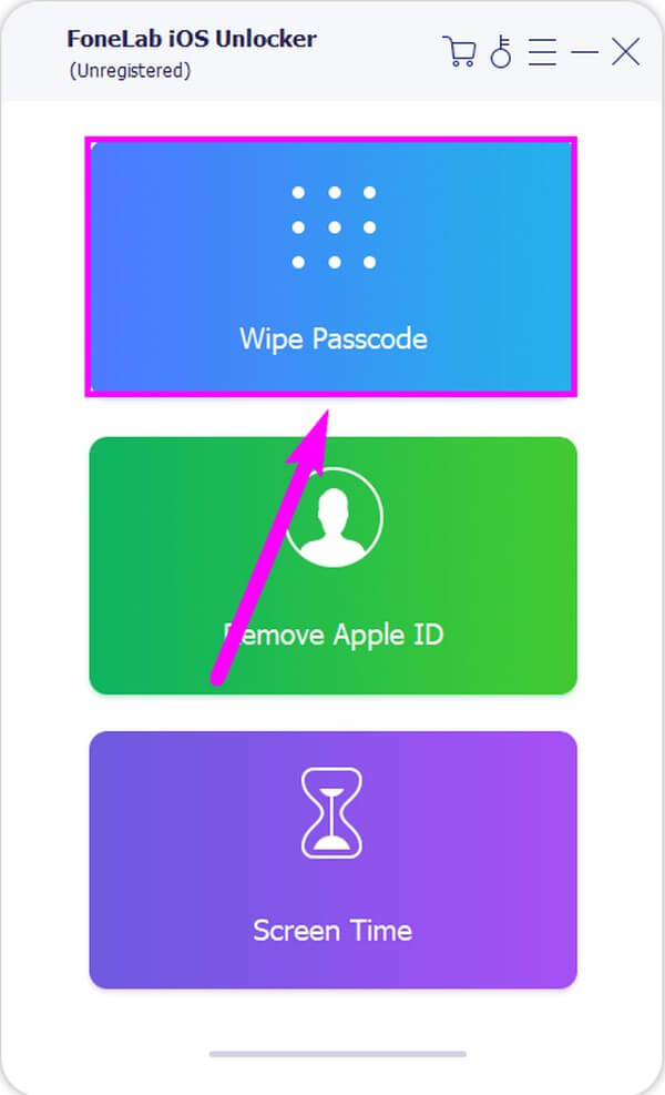 Válassza ki a Wipe Passcode lehetőséget