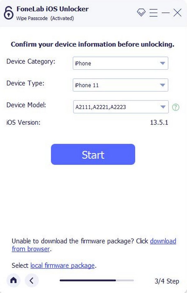 confirm device info