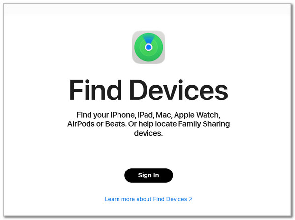 Select Sign In Button