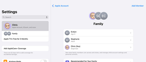 Tap Add Member Button