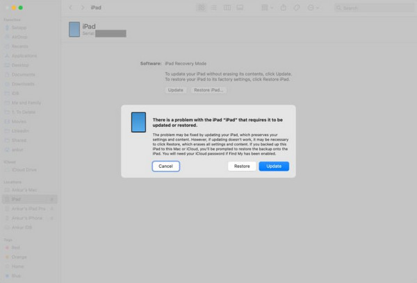 Click Restore Button