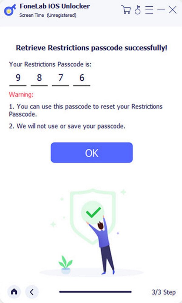 Retrieve Restrictions Passcode