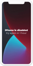 The iPhone is disabled