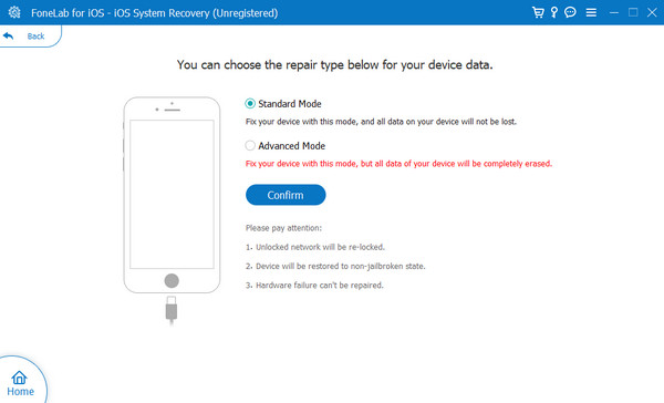 choose repair type