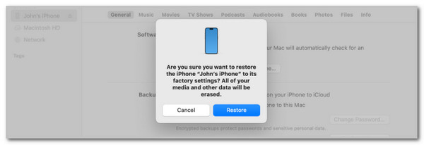 click restore