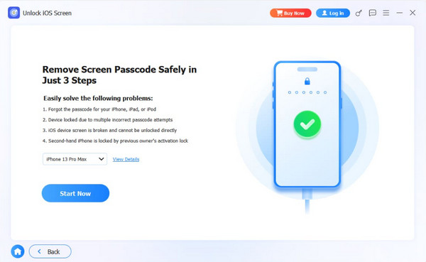 Click Start Now Button