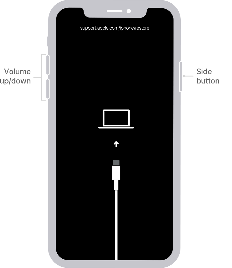 Mode de récupération iPhone XS