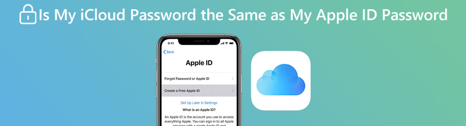 Onko minun iCloud-salasanani sama kuin Apple ID -salasanani