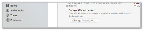 click change password