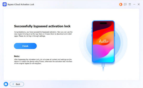 Click Finish Button