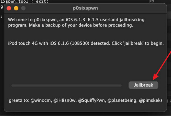 Jailbreak iPod Touch on Mac