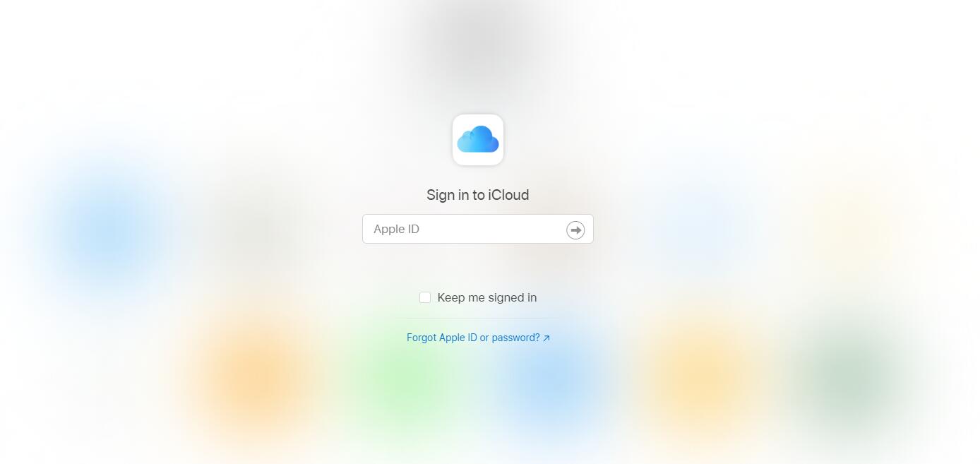 faça o login icloud