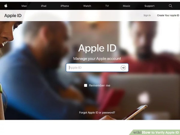 log in to apple account