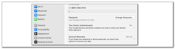 click change password