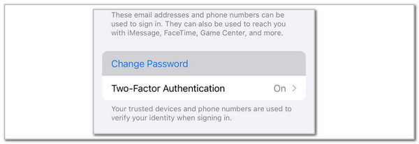 tap change password