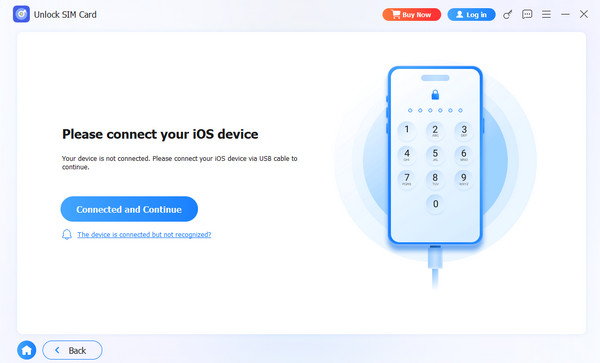 Click Connected And Continue Button
