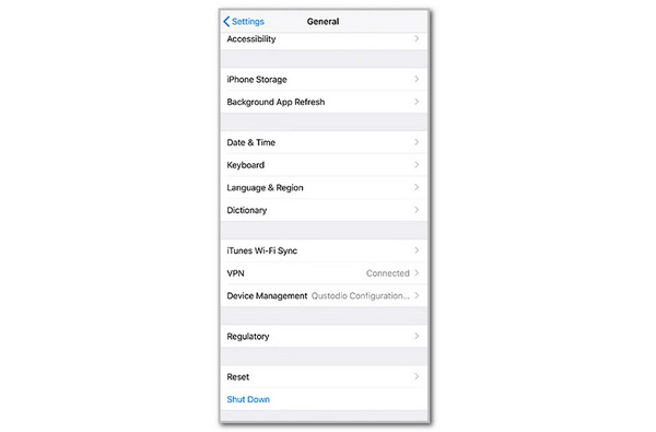 Tap Device Management Button