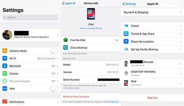 eliminar dispositivo de icloud iphone