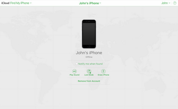 ta bort hitta min iPhone med iCloud hitta min
