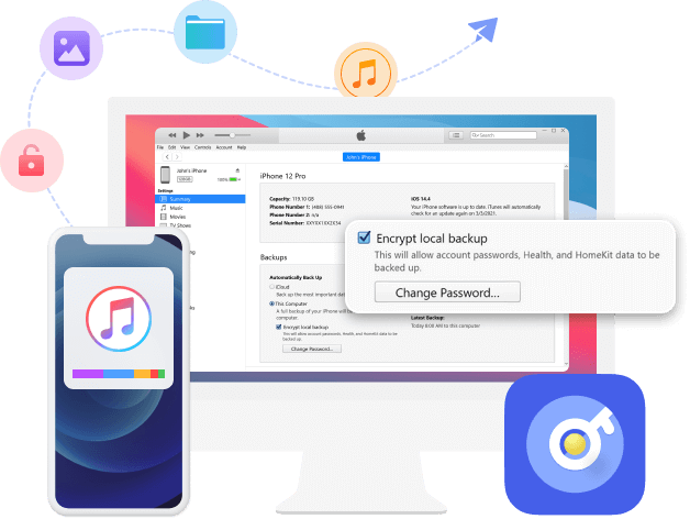 Eliminar el código de acceso de iTunes