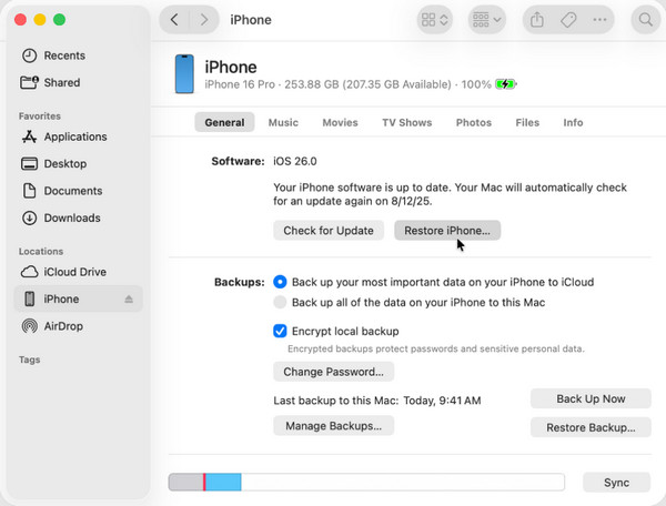 Remove Passcode From Iphone Using Finder