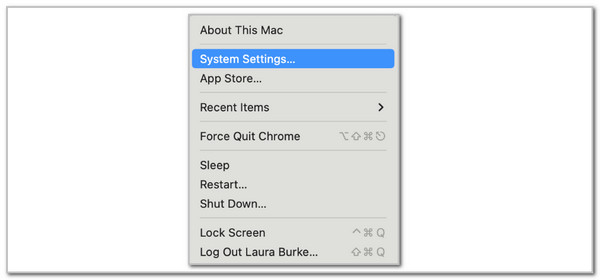 choose system settings
