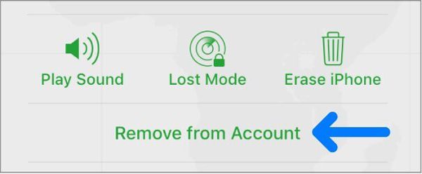 remove device from find my iphone