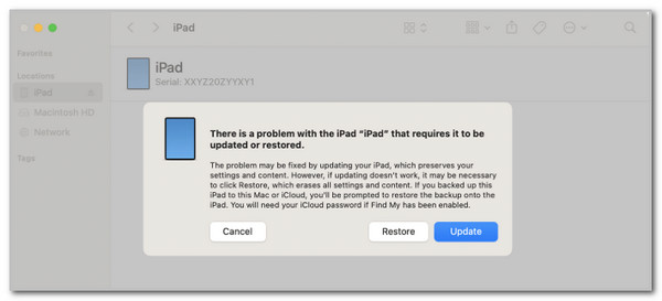 Click Restore Button
