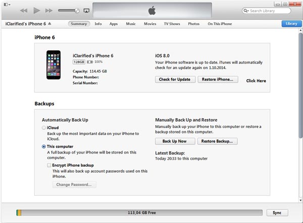 iPhone fabrieksinstellingen herstellen itunes