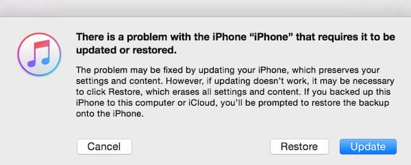 restaurar el iPhone con iTunes