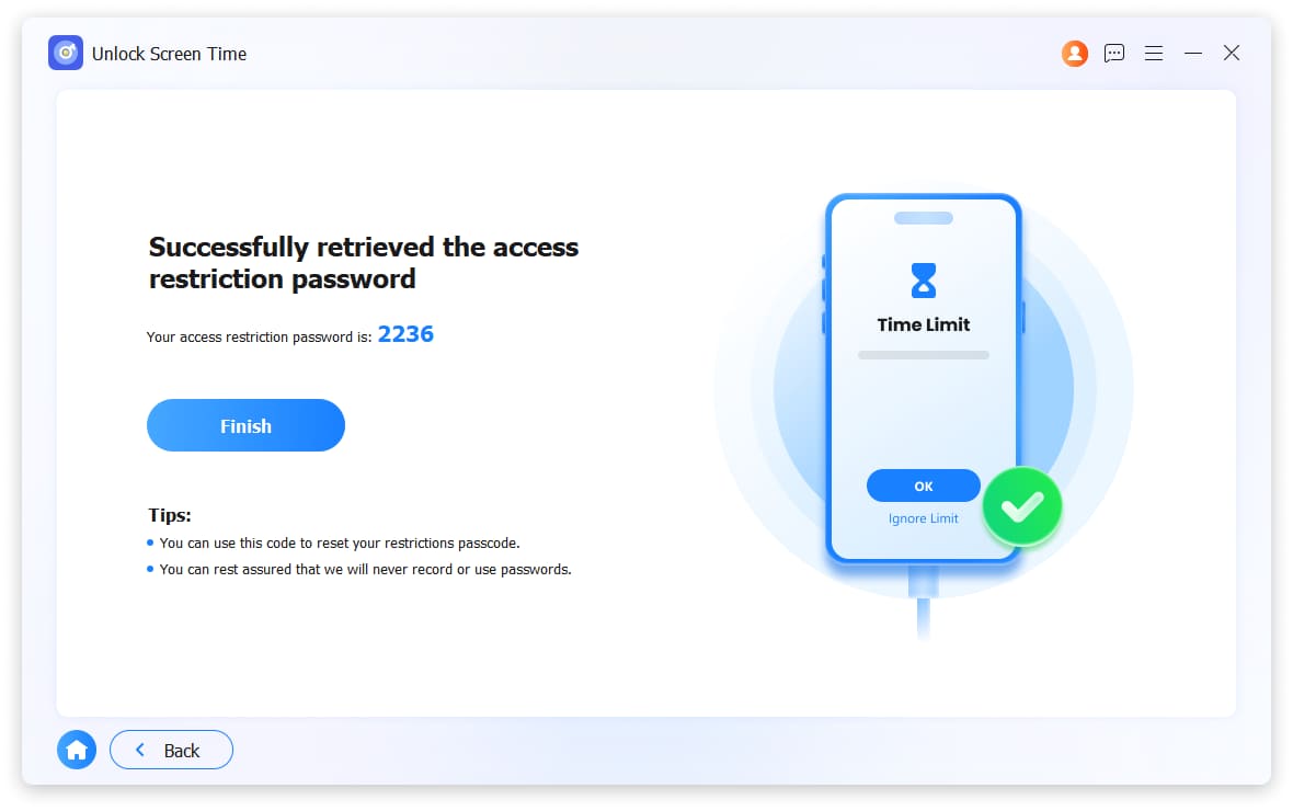 retrieve screen time passcode